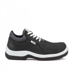 Zapato Gema negro cuero nobuck