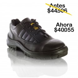 Zapato Mod. Boro, cuero box, planta PU bidensidad C/P